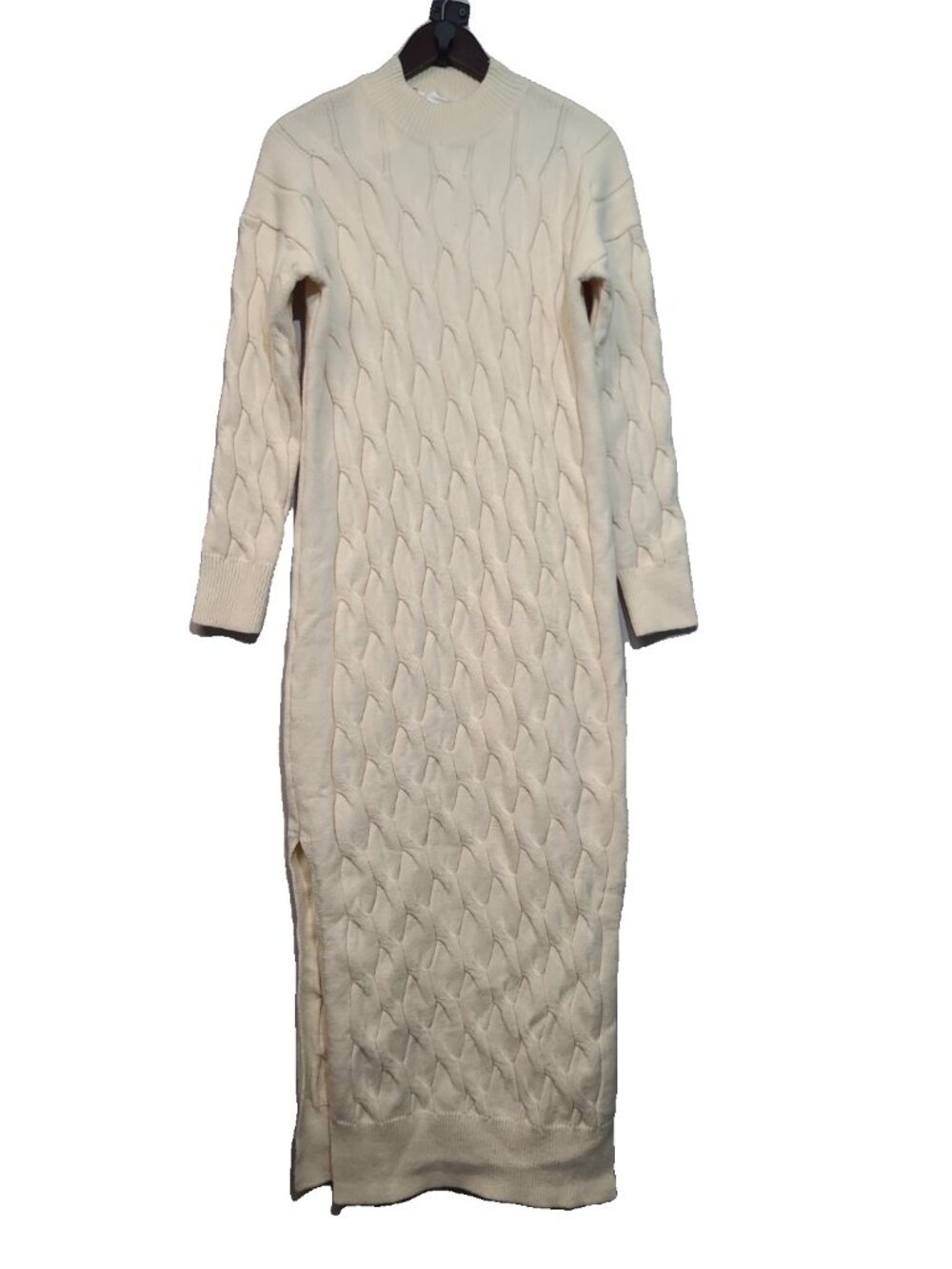 Line and Dot Dorothy Sweater Dress Size M Ivory NWT
